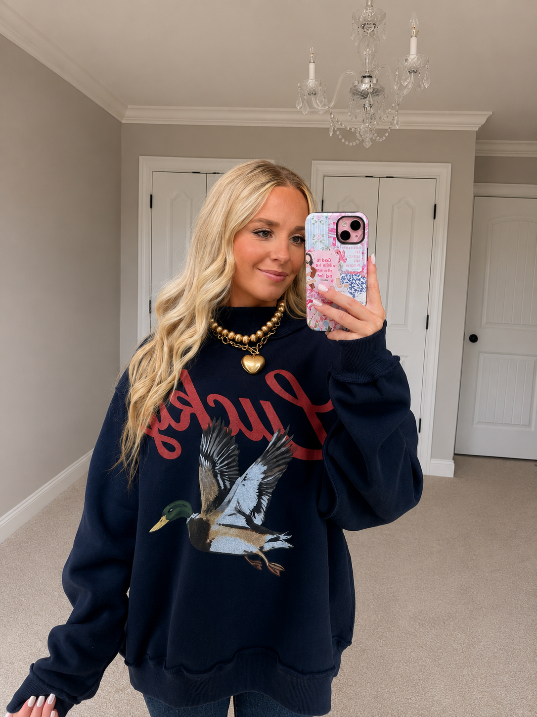 Lucky Duck Mockneck
