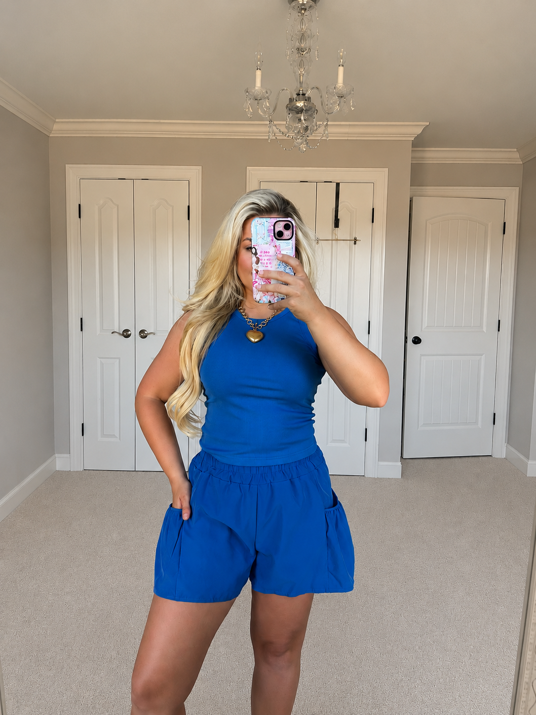 Tank and Pocketed Short Set