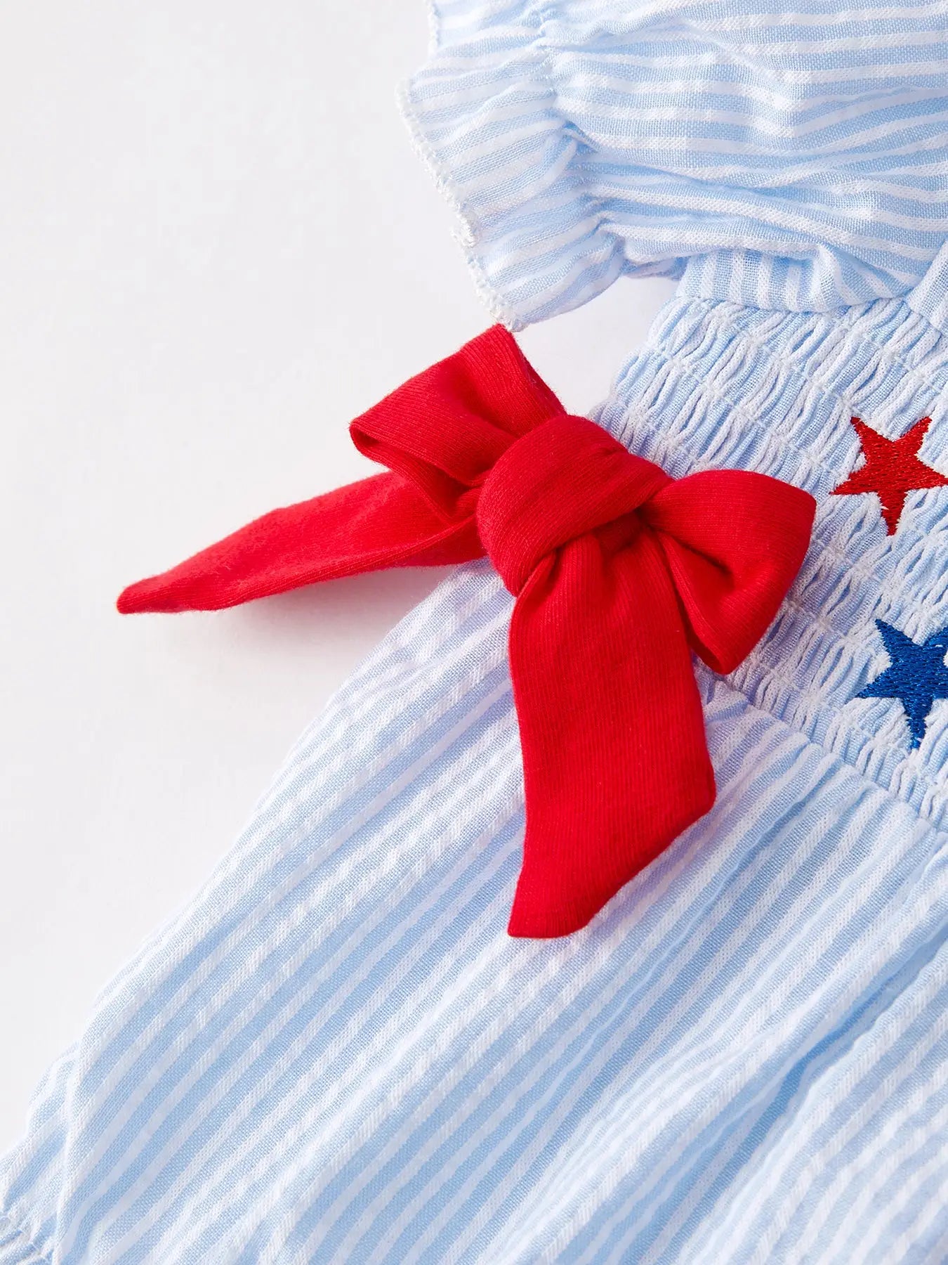 4th of July Smocking Star Romper