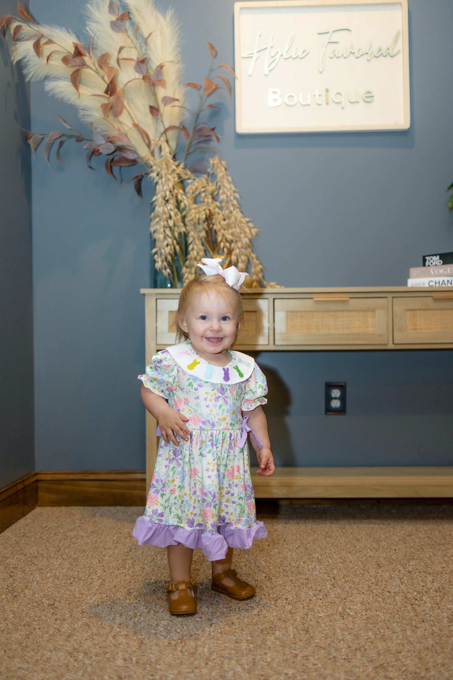 Kids Lilac Bunny Dress