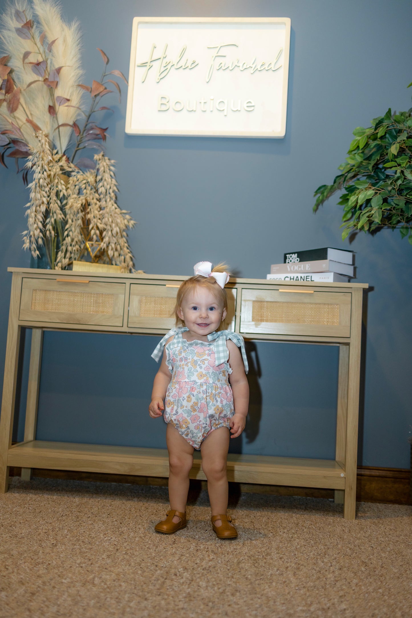 Kids Floral Spring Bubble Romper
