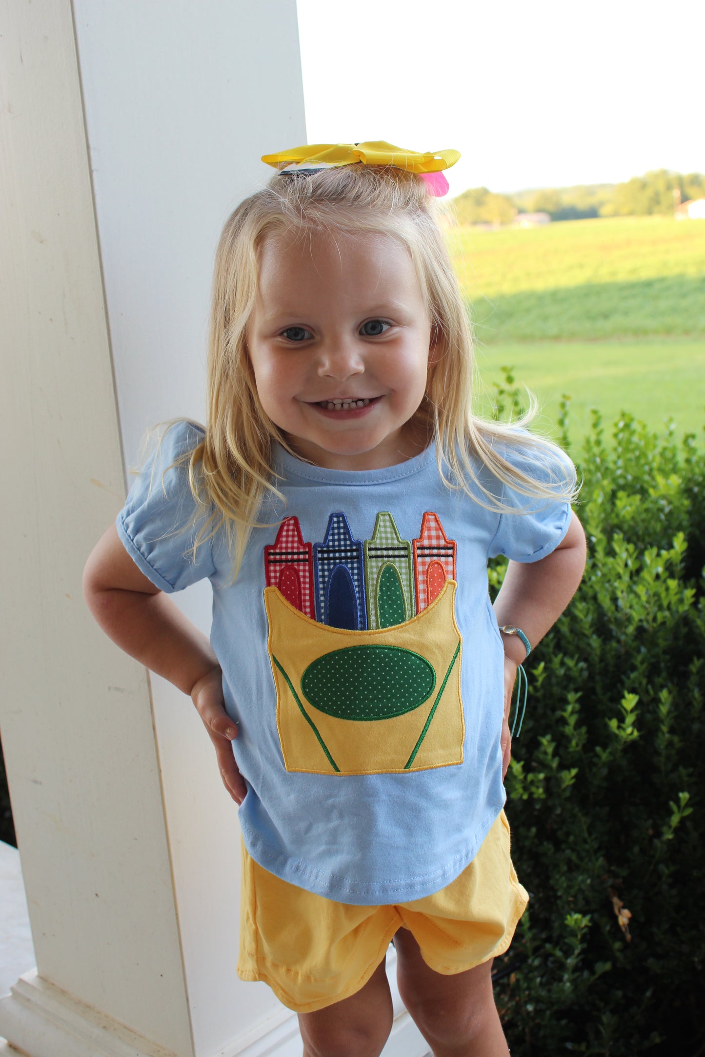 Kids Crayon Shorts Set