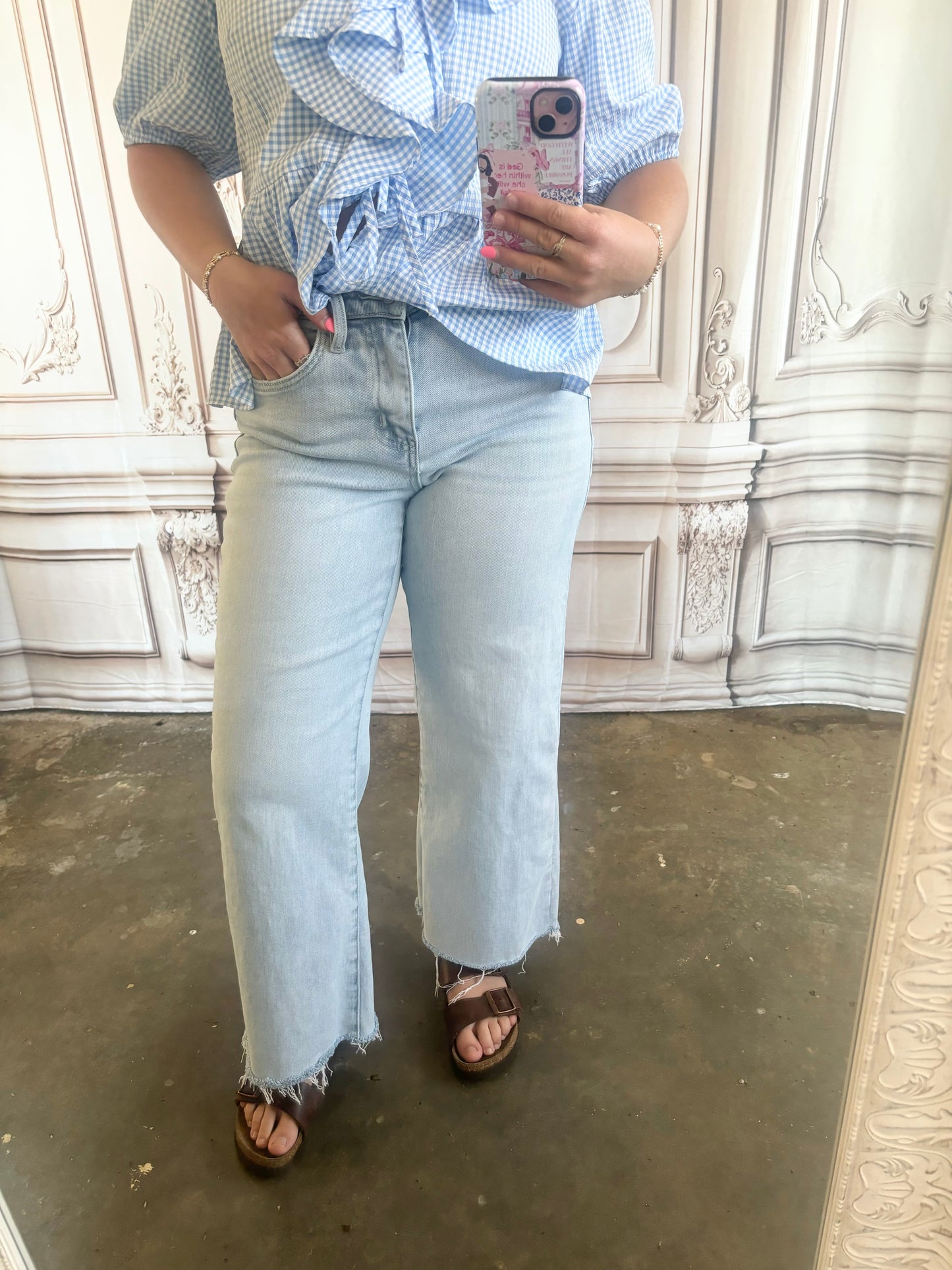 Vervet High Rise Wide Leg Jeans