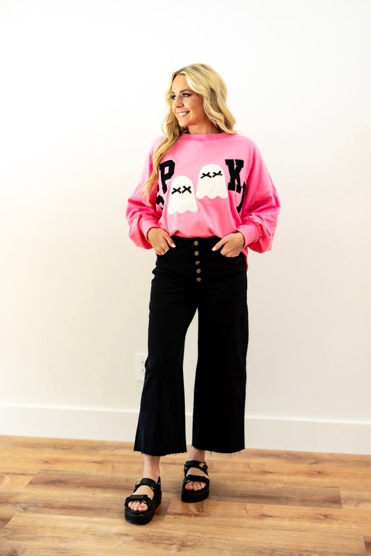 Spooky Bow Ghost Sweatshirt