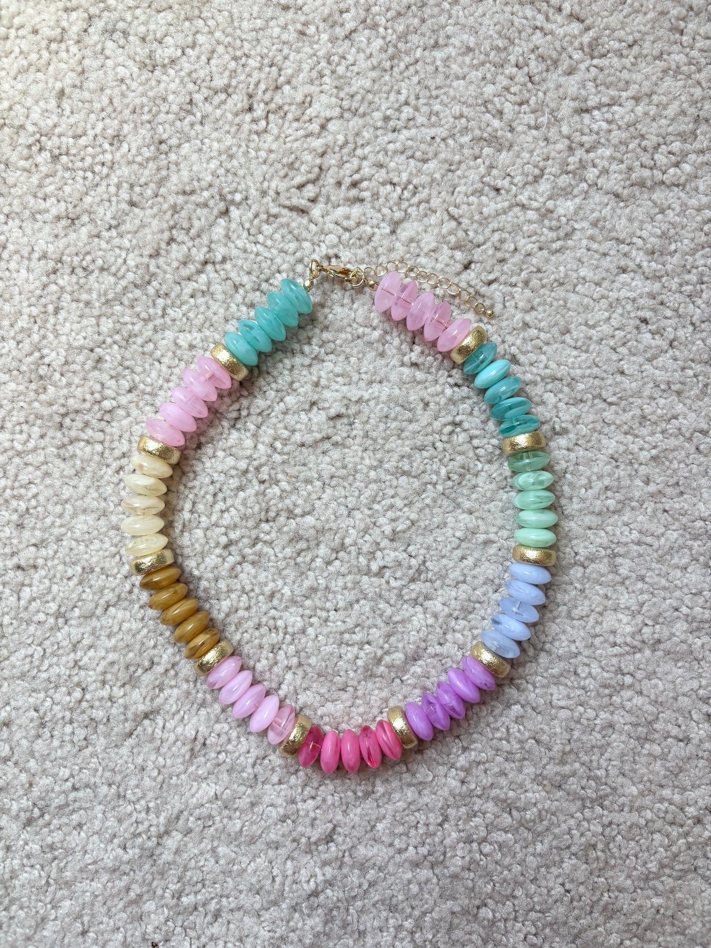 Beaded Disk Necklace