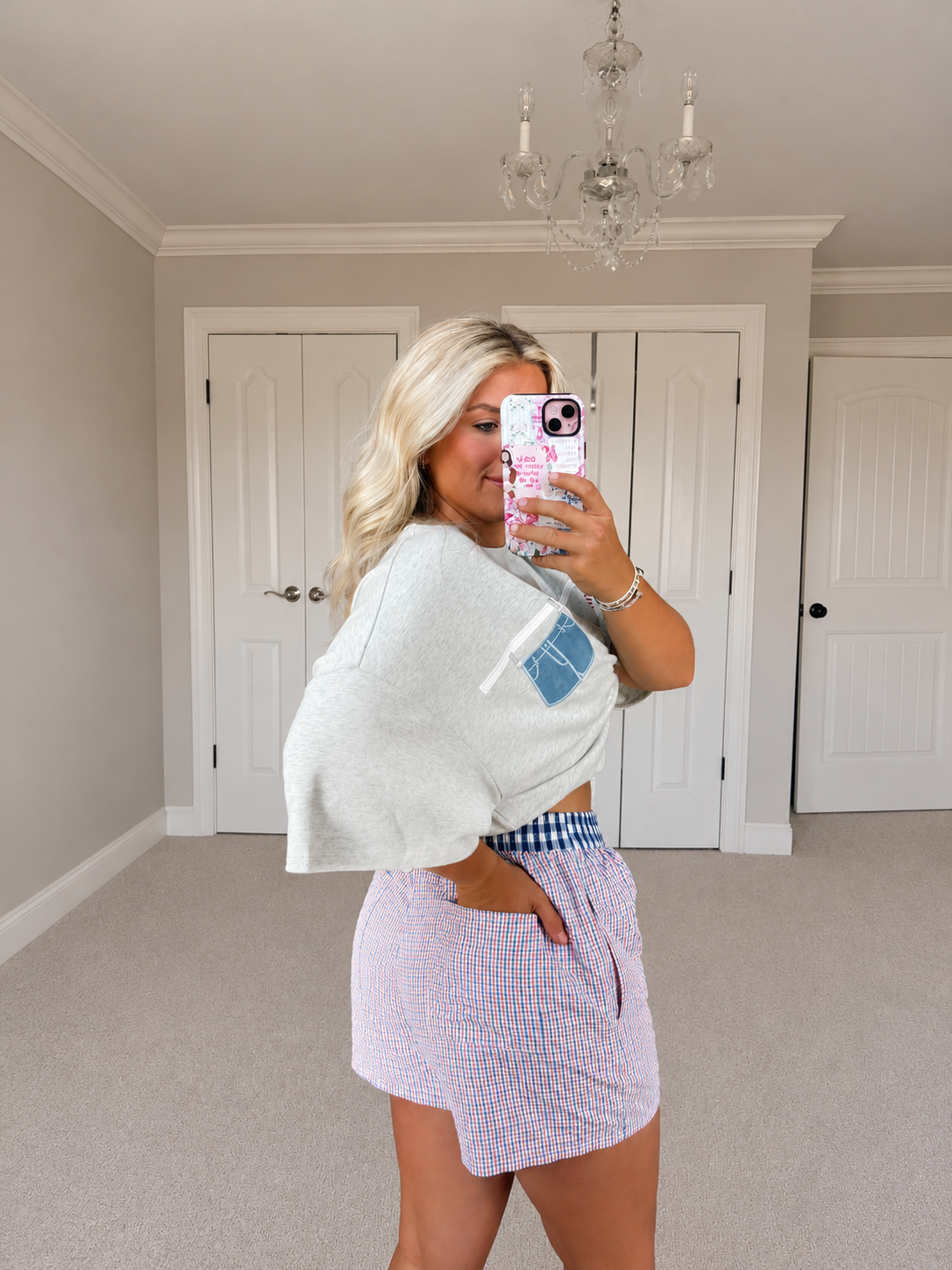 Heart Plaid Boxer Shorts