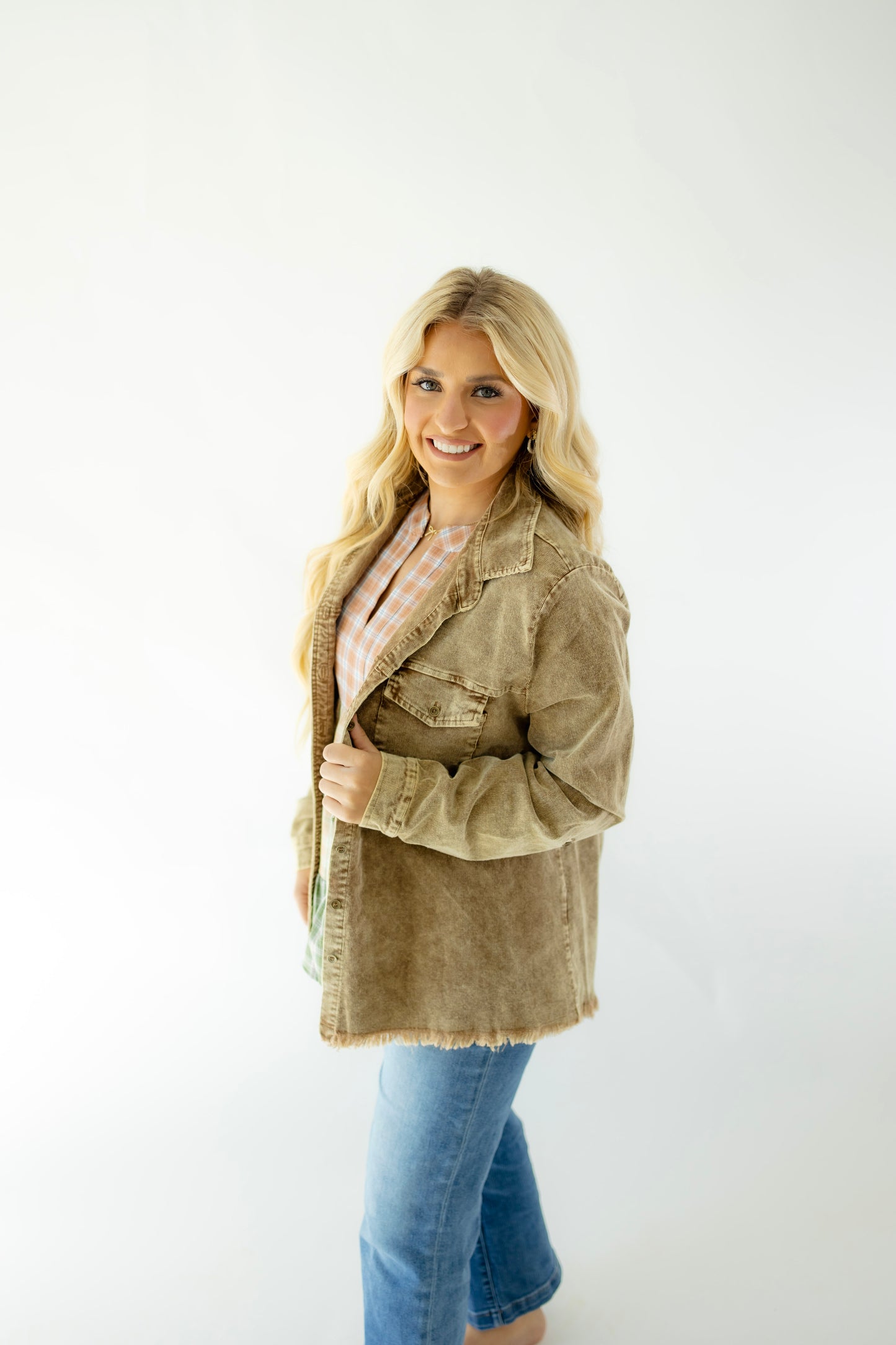 Corduroy Button Down Jacket