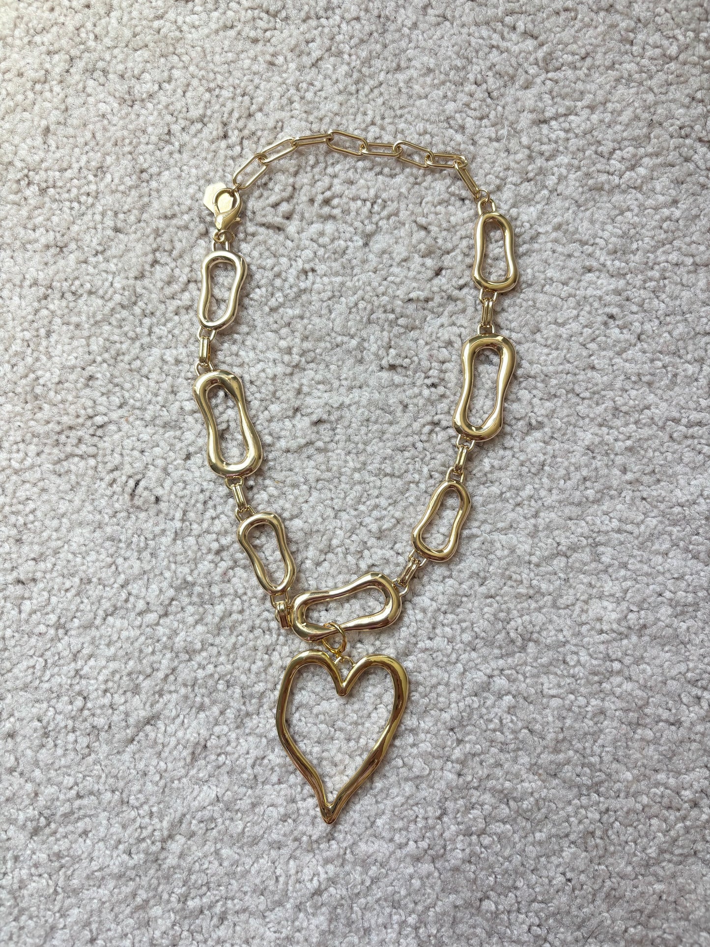 Open Link Heart Necklace