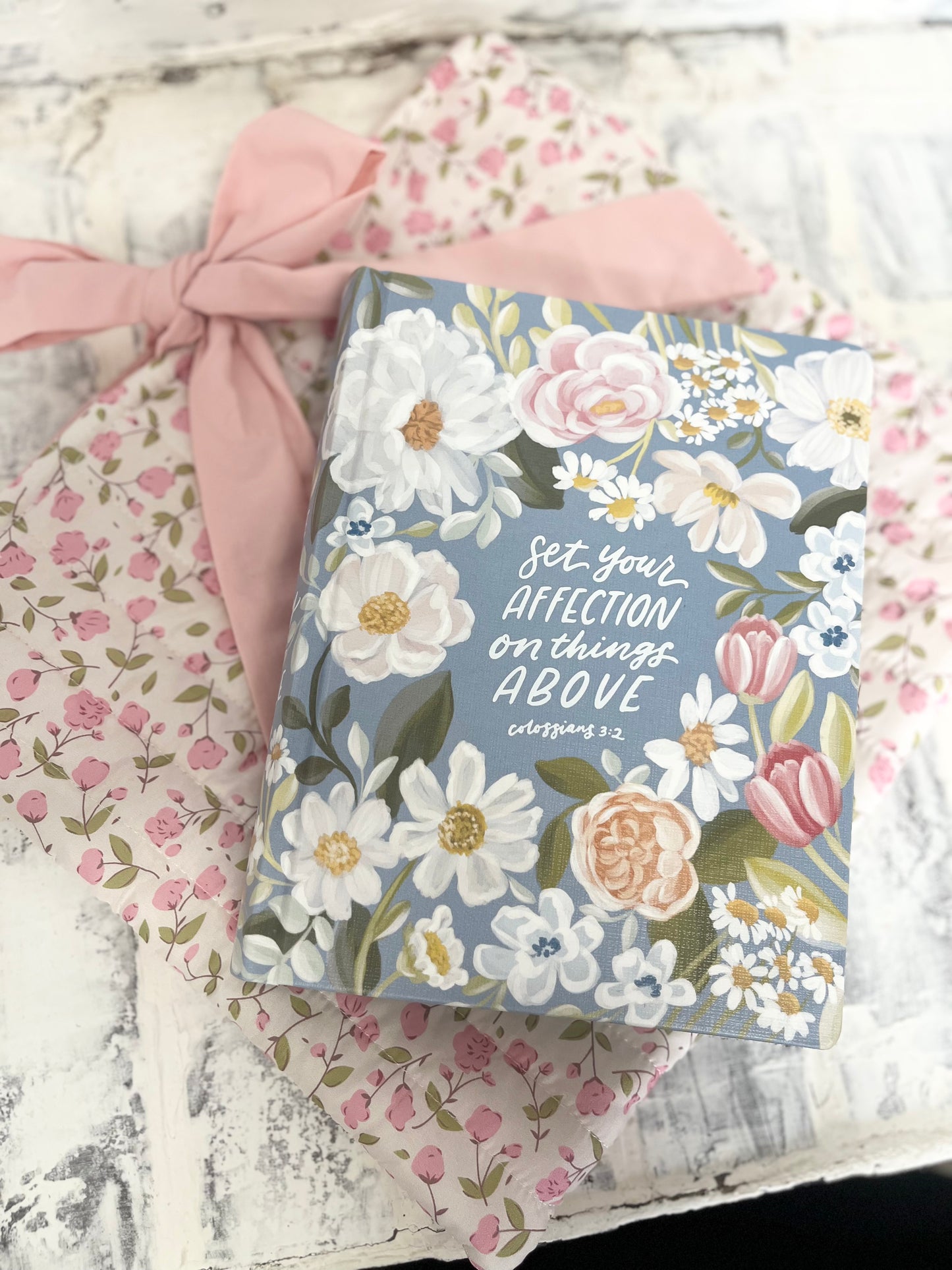 Pink Floral Bible Cover