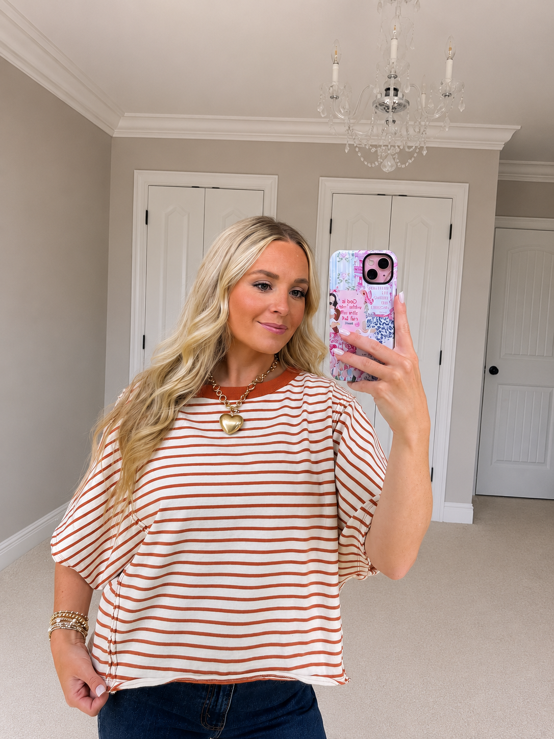 Striped Round Neck Tee