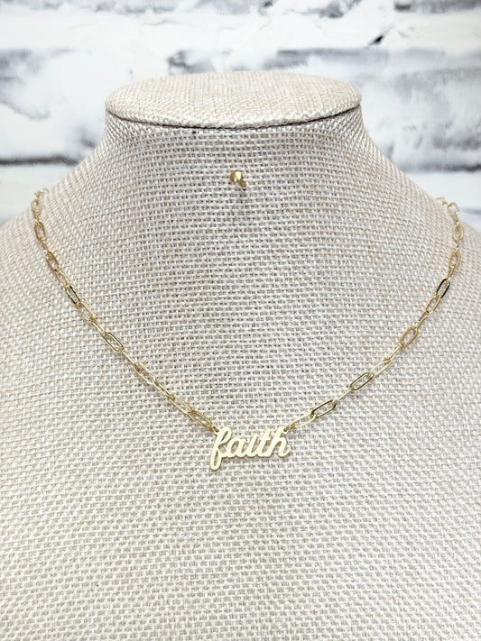 16" Faith Necklace