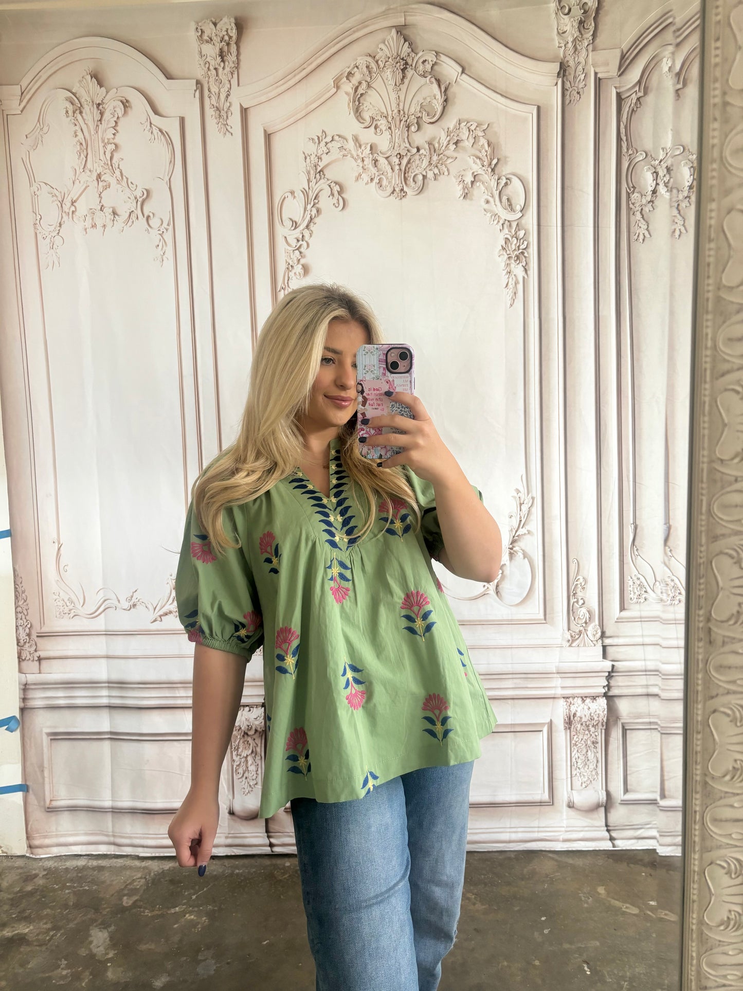 Sage Green Top
