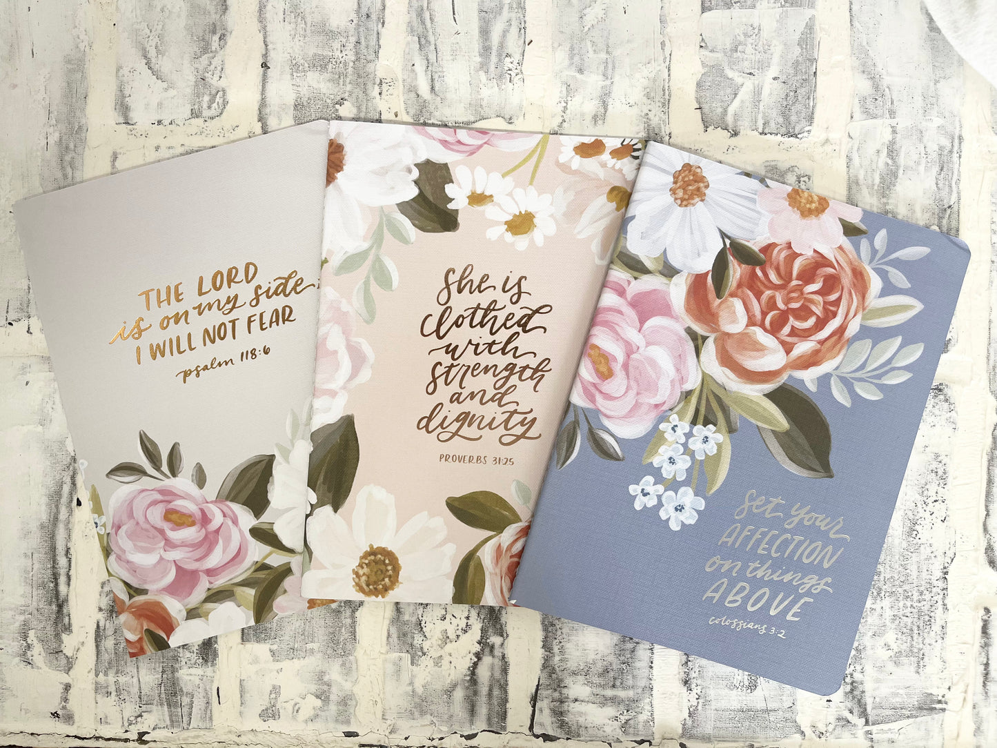 Floral 3 piece Notebook Set