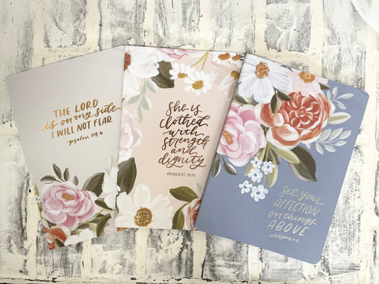 Floral 3 piece Notebook Set