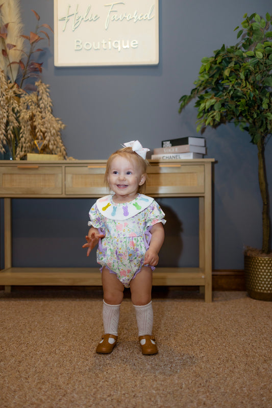 Kids Lilac Bunny Bubble Romper