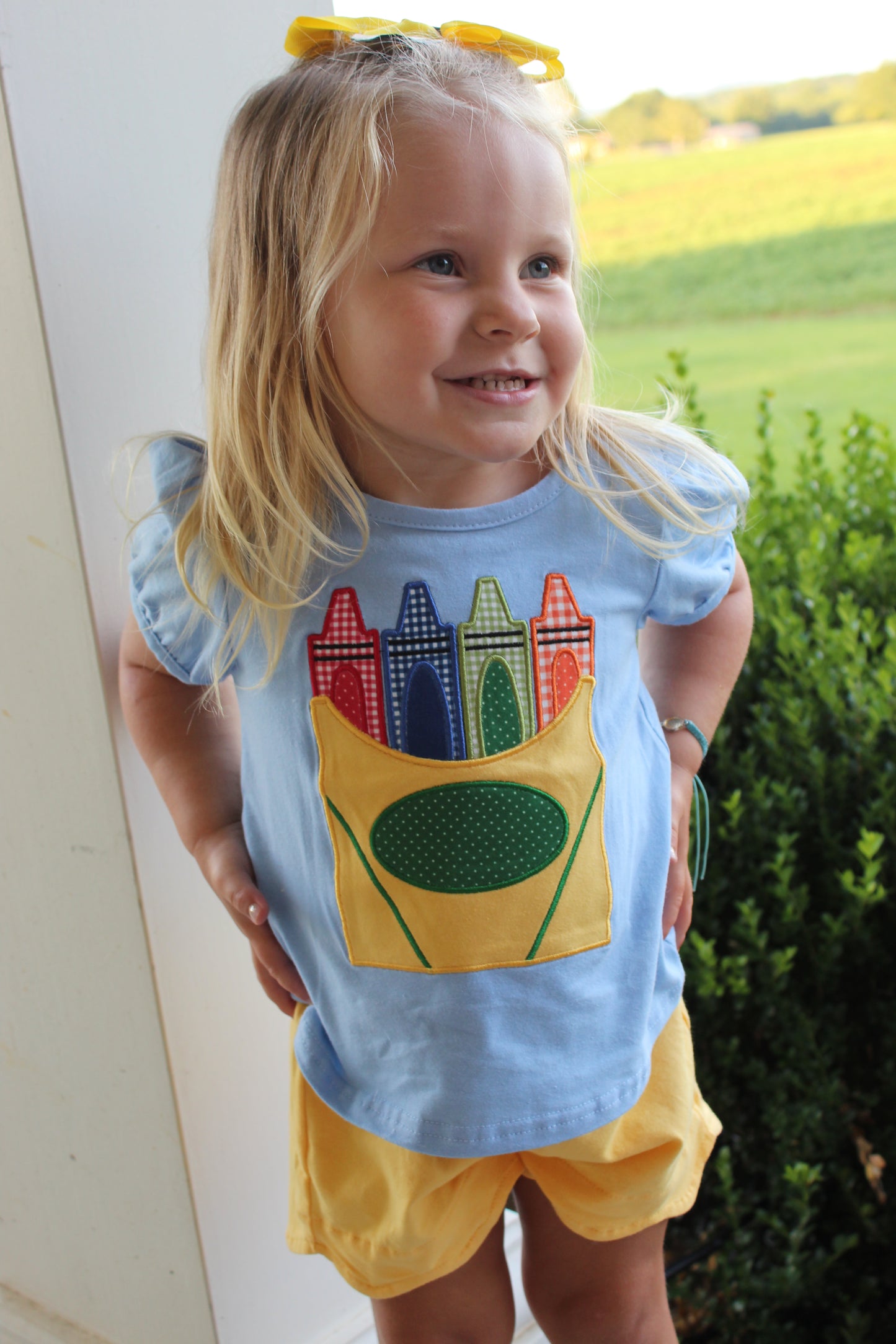 Kids Crayon Shorts Set